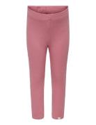 Kmgtrinny Life Solid Legging Jrs Noos Bottoms Leggings Pink Kids Only