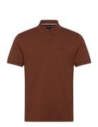 Pallas Tops Polos Short-sleeved Brown BOSS