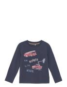 T-Shirt Ls Tops Sweat-shirts & Hoodies Sweat-shirts Blue Minymo