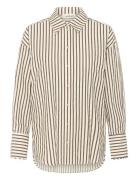 Sltoledo Shirt Ls Tops Shirts Long-sleeved Brown Soaked In Luxury