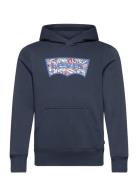 Po-Pull-Over Hoody Tops Sweat-shirts & Hoodies Hoodies Navy Levi's