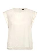 C_Irnette Tops Blouses Short-sleeved White BOSS