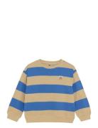 Over D Sweater Big Stripe Tops Sweat-shirts & Hoodies Sweat-shirts Mul...