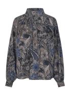 Nicoladea Tops Blouses Long-sleeved Blue Dea Kudibal
