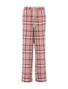 Flannel Pants Pyjamahousut Olohousut Pink Becksöndergaard