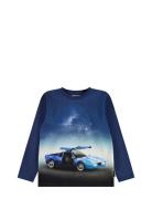 Reif Tops T-shirts Long-sleeved T-shirts Navy Molo