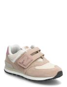 New Balance 574 Kids Hook & Loop Sport Sneakers Low-top Sneakers Beige...