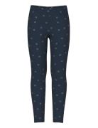 Nkfvivian Glitter Legging Bottoms Leggings Navy Name It