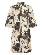 Nuivy Shirt Dress Polvipituinen Mekko Beige Nümph