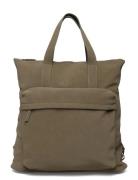 Multi-Functional Backpack With Pockets Reppu Laukku Khaki Green Mango