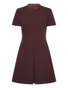 Kilame Polvipituinen Mekko Brown HUGO