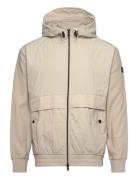 Ze__Hood Tops Sweat-shirts & Hoodies Hoodies Cream BOSS