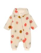 Suit Teddy W. Lining Jumpsuit Haalari Cream Minymo