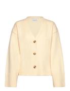 Lenyx Knit Cardigan Tops Knitwear Cardigans Cream Noella