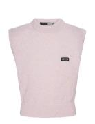 Knit Cropped Vest Tops Knitwear Jumpers Pink ROTATE Birger Christensen