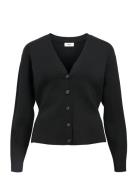 Objreynard Ls Sli Cardigan Noos Tops Knitwear Cardigans Black Object