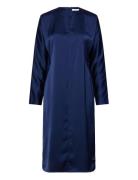 2Nd Sonnis - Heavy Satin Designers Knee-length & Midi Navy 2NDDAY