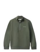 Chest Inst. Logo Half Zip Tops Sweat-shirts & Hoodies Sweat-shirts Gre...