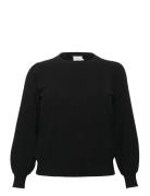 Kcloni Knit Pullover Tops Knitwear Jumpers Black Kaffe Curve