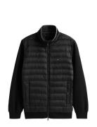 Mix Media Ess Rwb Stand Collar Vuorillinen Takki Topattu Takki Black T...