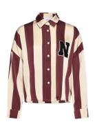 Liara N Shirt Tops Shirts Long-sleeved Burgundy Noella