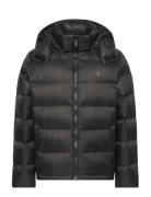 Ls Nylon Zip Off Hood Down Puffe Vuorillinen Takki Topattu Takki Black...