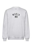 Port Sweatshirt Tops Sweat-shirts & Hoodies Sweat-shirts Grey Makia