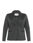 Kcjenna Blazer Blazers Single Breasted Blazers Black Kaffe Curve