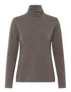 Efinaspw Ts Tops Knitwear Turtleneck Brown Part Two