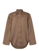 Cornia Tops Shirts Long-sleeved Brown Tiger Of Sweden