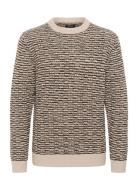Matriton Tops Knitwear Round Necks Beige Matinique