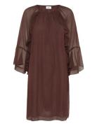 Mavissz Dress Polvipituinen Mekko Brown Saint Tropez