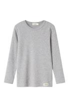 Plain Tee Ls Tops T-shirts Long-sleeved T-shirts Grey MarMar Copenhage...