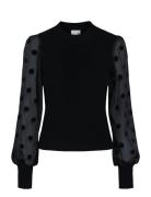 Yasdotme Ls Knit Pullover S. Noos Tops Knitwear Jumpers Black YAS