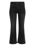 Kcflora Flared Long Jeans Bottoms Jeans Flares Black Kaffe Curve