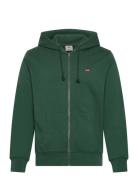 The Original Hm Zip Up Dark Gr Tops Sweat-shirts & Hoodies Hoodies Gre...
