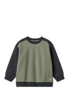 Sweatshirt L/S Block Ellis Tops Sweat-shirts & Hoodies Sweat-shirts Na...
