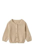 Knit Cardigan Magnella Tops Knitwear Cardigans Cream Wheat