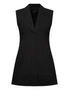 Destene Hourglass Mini Dress Lyhyt Mekko Black Bardot