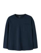 Nkmvebbe Ls Rlx Top Tops Sweat-shirts & Hoodies Sweat-shirts Navy Name...