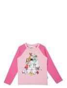 Klassfoto Tröja Tops T-shirts Long-sleeved T-shirts Pink MUMIN