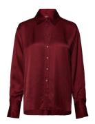 Paulineiw Shirt Tops Shirts Long-sleeved Burgundy InWear