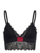 Triangle Rl Lace Lingerie Bras & Tops Soft Bras Bralette Black HUGO