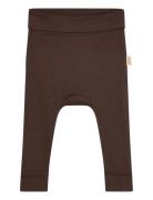 Ppdi Fold Leggings Noos Bottoms Leggings Brown Petit Piao