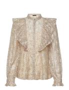Panthusbbyonas Shirt Tops Blouses Long-sleeved Cream Bruuns Bazaar