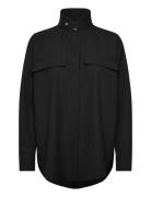 Cph Overshirt 1 Wool Olive Tops Shirts Long-sleeved Black Copenhagen S...