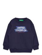 Sweater L/S Tops Sweat-shirts & Hoodies Sweat-shirts Navy United Color...