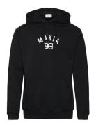 Port Hooded Sweatshirt Tops Sweat-shirts & Hoodies Hoodies Black Makia