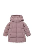 Hood Quilted Coat Toppatakki Pink Mango