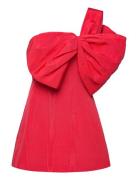 Bella Bow Mini Dress Lyhyt Mekko Red Bardot